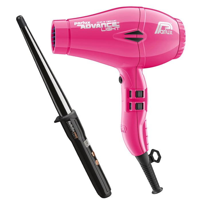 Advance Dryer Fuchsia with Free Ceramic Conical Curler 25mm-13mm