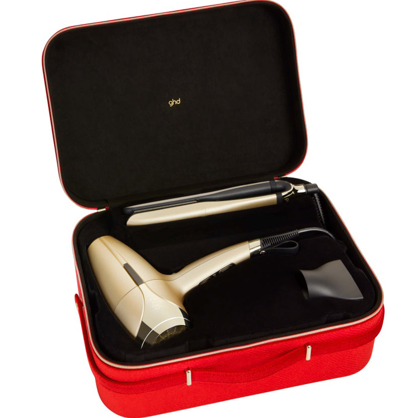 Picture of Deluxe Gift Set Platinum+ Straightener & Helios Dryer in Champagne Gold