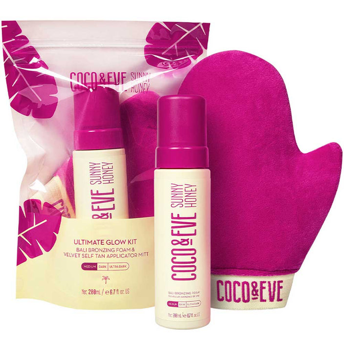 Ultimate Glow Kit Medium shade foam + Tan Mitt 200ml