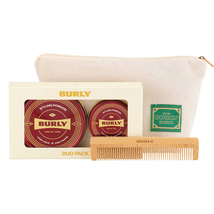 Styling Pomade Duo + Toiletry Bag & Comb