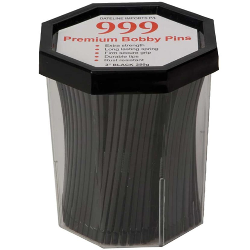 Bobby Pins 250g Tub 3 Inch Black