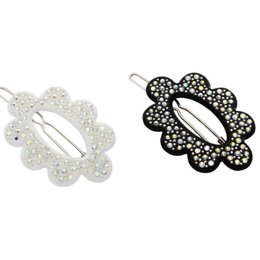 Delilah Clips White/Black