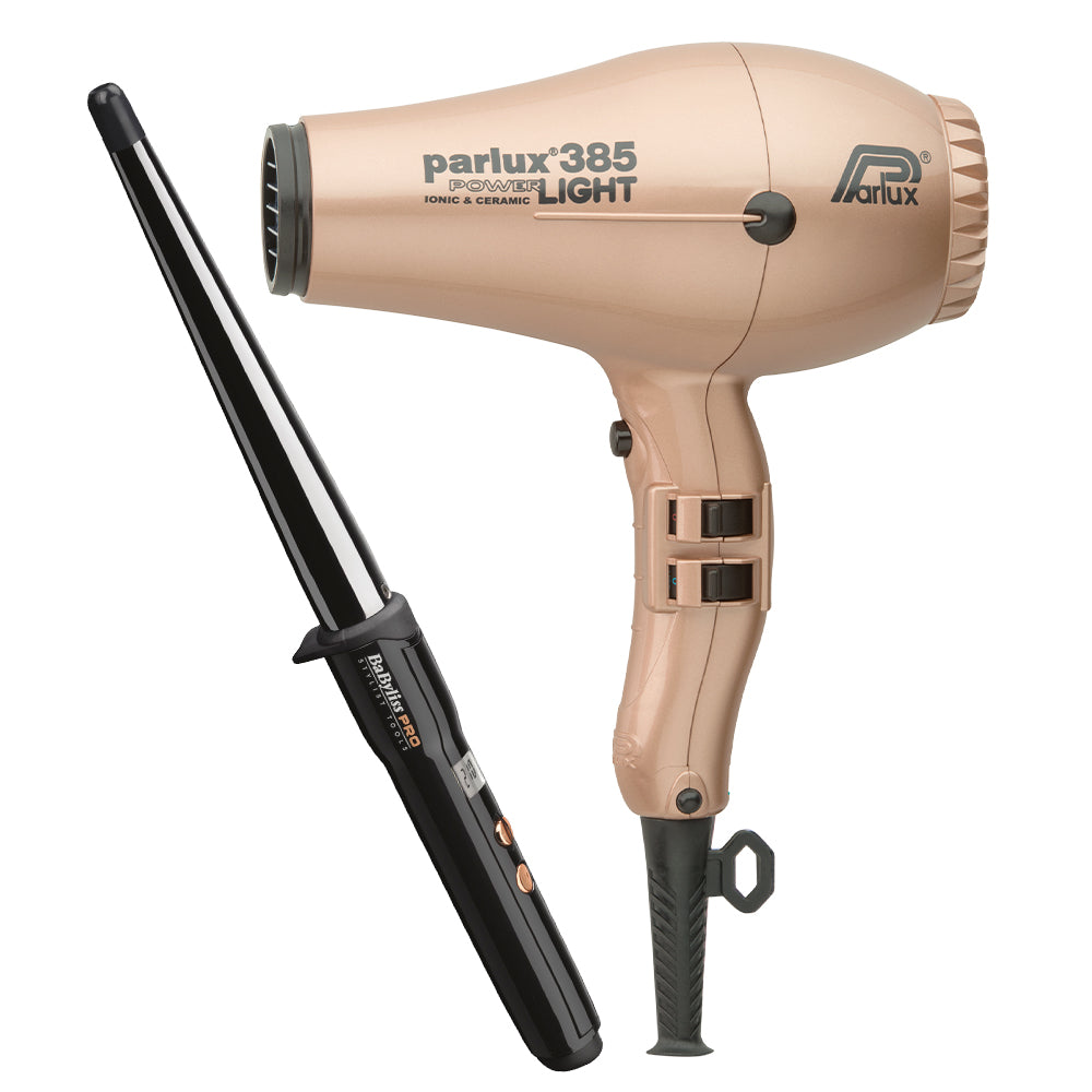 Picture of Alyon Dryer Gold with Free Ceramic Conical Curler 25mm-13mm