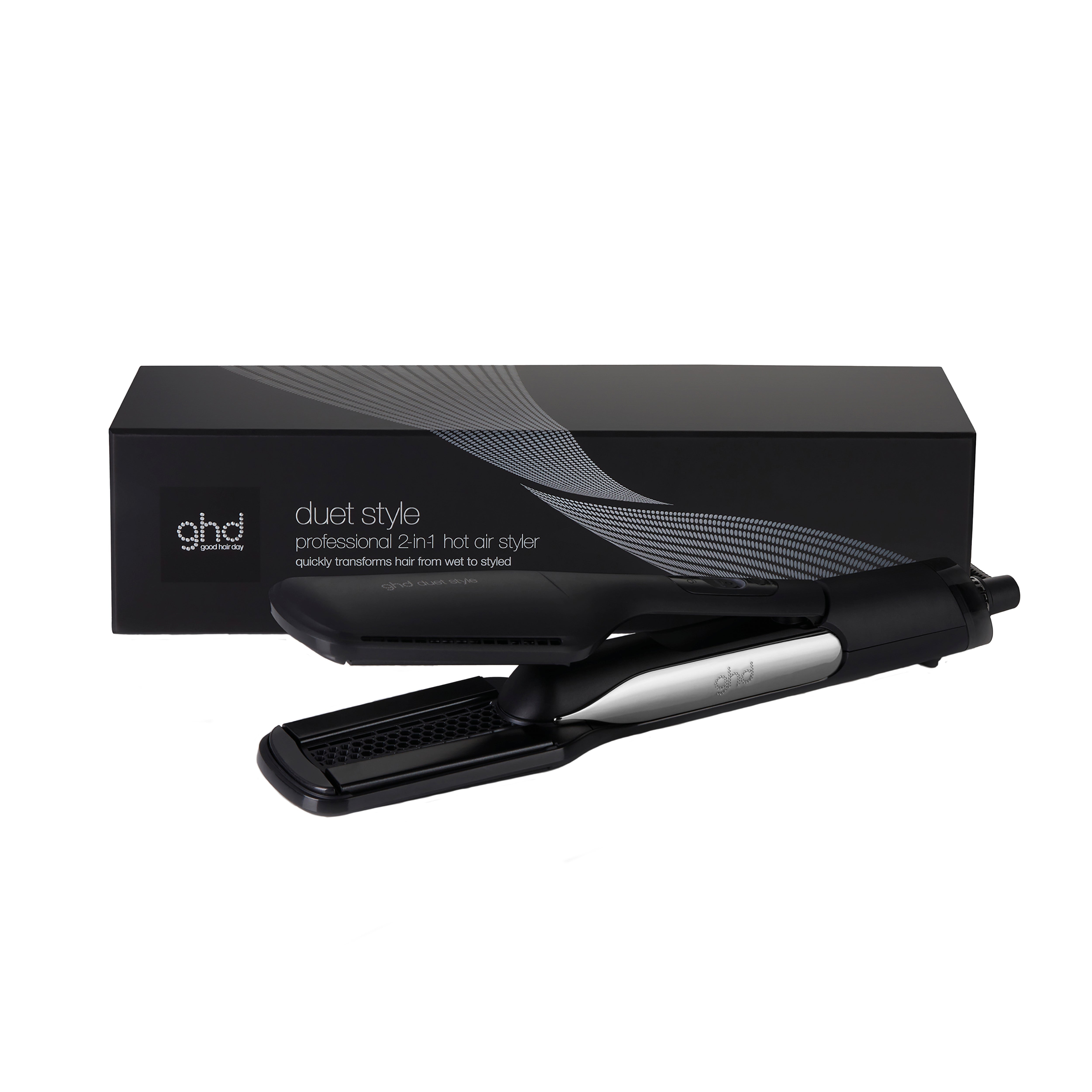 Duet Style 2-in-1 Hot Air Styler in Black