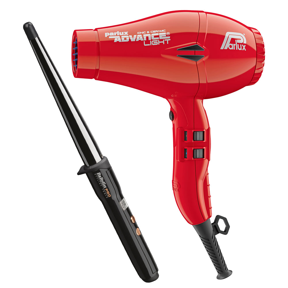Picture of 385 Dryer Red with Free Ceramic Conical Curler 25mm-13mm