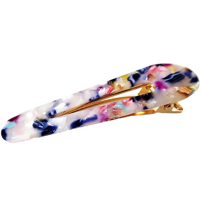 Sugar - Marbleized Metal Clip - Wildflower