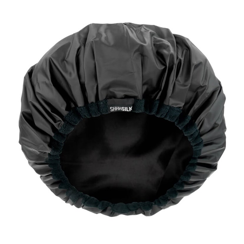 Picture of Lined Shower Cap Black