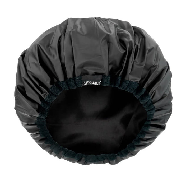 Lined Shower Cap Black