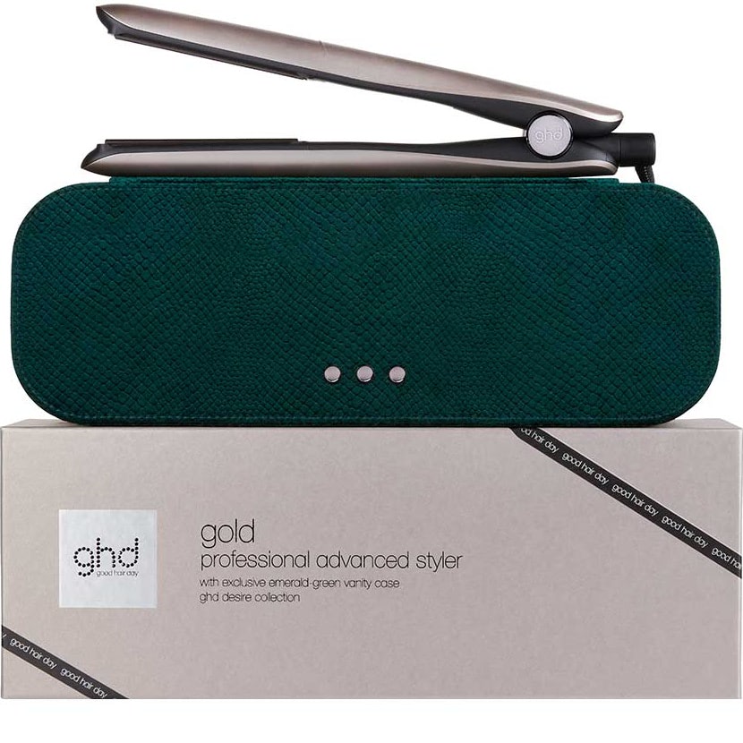 Picture of Gold Hair Straightener In Warm Pewter