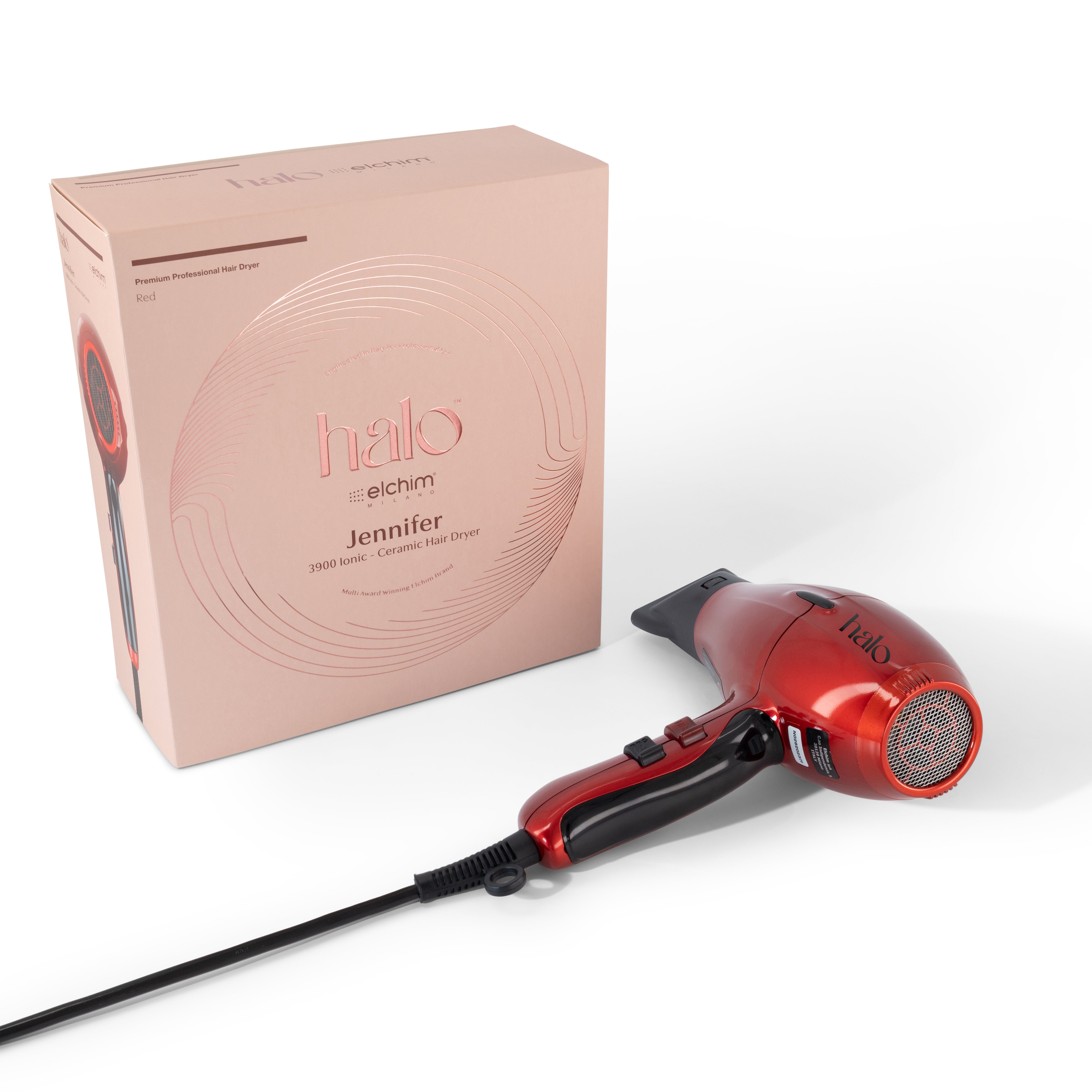 Picture of by Elchim Jennifer 3900 Ionic-Ceramic Hair Dryer - Red