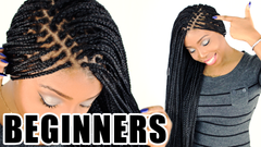 how to do micro box braid for beginners