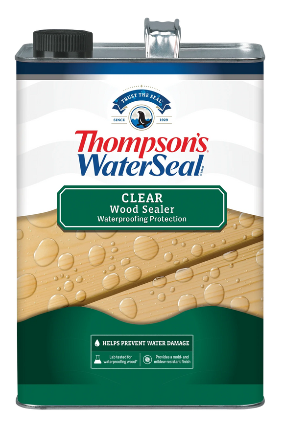 汤普森的®WaterSeal®清楚木封口机1.2加仑清晰