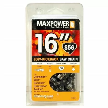 MaxPower S56低轮廓锯链16英寸。工匠/ /康力回响