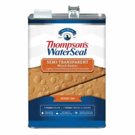 汤普森的®WaterSeal®半透明木材检验员1加仑沙漠棕褐色