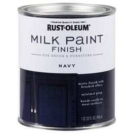 牛奶油漆完成,海军,30-oz。