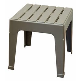 大易堆叠桌子，灰色，17.75 x 18.9 x 18.9英寸。