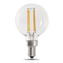 LED吊灯灯泡，G16-1/2，烛台，软白色，300流明，4.5瓦，2装。