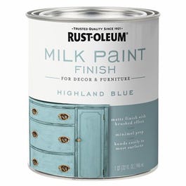 牛奶油漆完成,高地蓝色,30-oz。