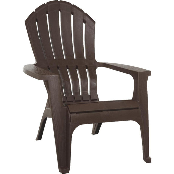 亚当斯RealComfort地球褐色树脂阿迪朗达克椅子