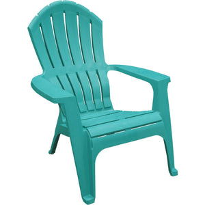亚当斯真正舒适蓝绿色树脂阿迪朗达克椅