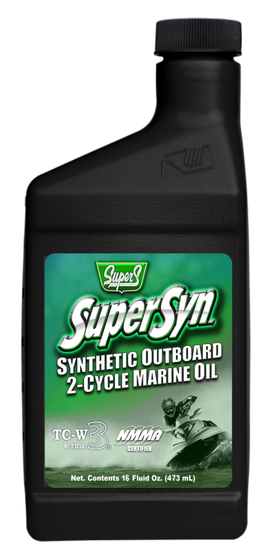 超级年代®Supersyn合成Tc-W3 2-Cycle舷外石油16盎司。