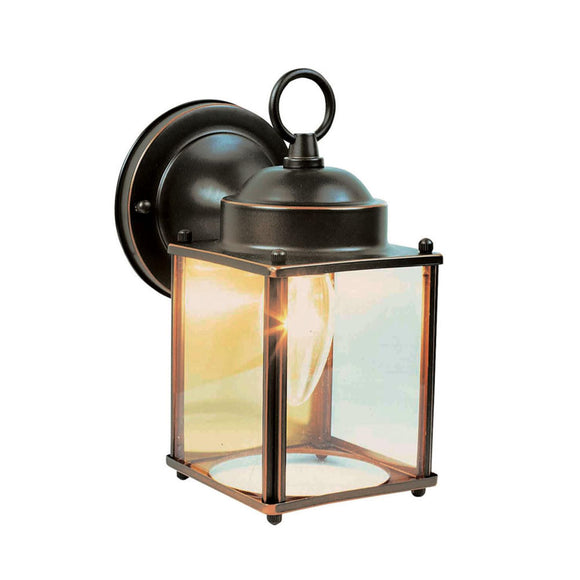 设计屋教练户外壁挂式筒灯壁灯在油摩擦青铜8英寸乘4.5英寸