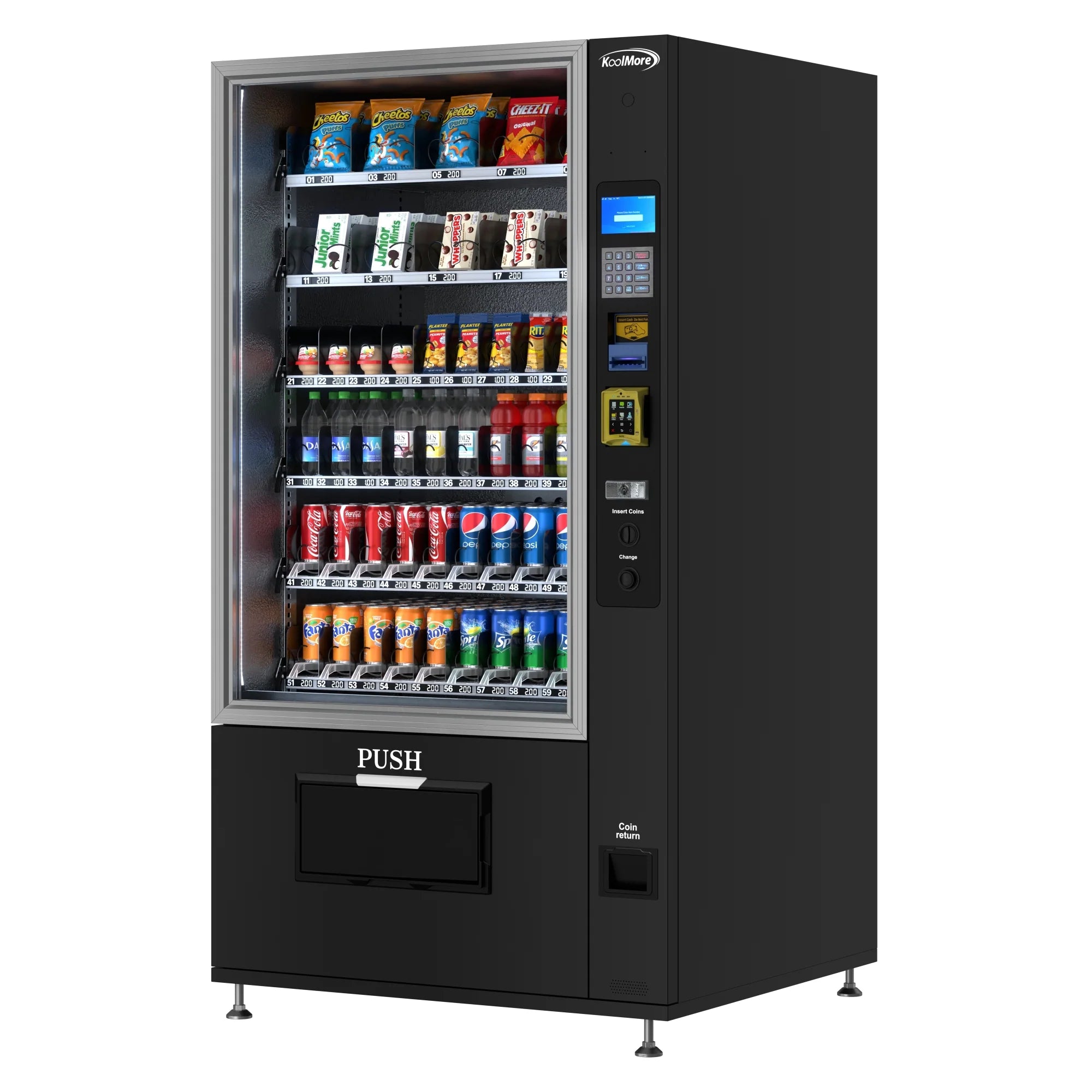 Koolmore 60 Slots Refrigerated Vending Machine w/ Coin/Bill Acceptor - Image 22