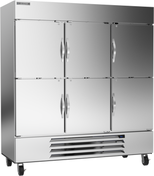 Beverage Air HBR72HC-1-HS | 75" Wide 6 Door Bottom Mount Reach-In Refrigerator Horizon Series - Chilly Cellar