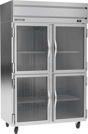 Beverage Air HFP2HC-1HG | 52" Wide 4 Glass Door Top Mount Reach-In Freezer Horizon Series - Chilly Cellar