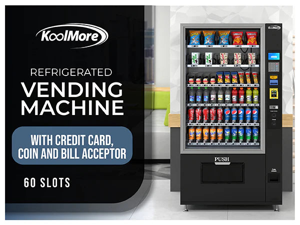 Koolmore 60 Slots Refrigerated Vending Machine w/ Coin/Bill Acceptor - Image 9