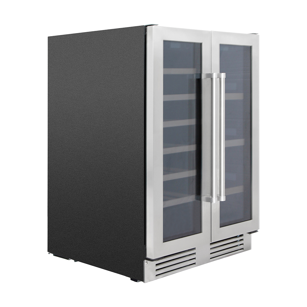 THOR TBC2401DI | 24" Wide French Door Dual Zone 95 Can/21 Bottle Beverage & Wine Fridge - Image 3