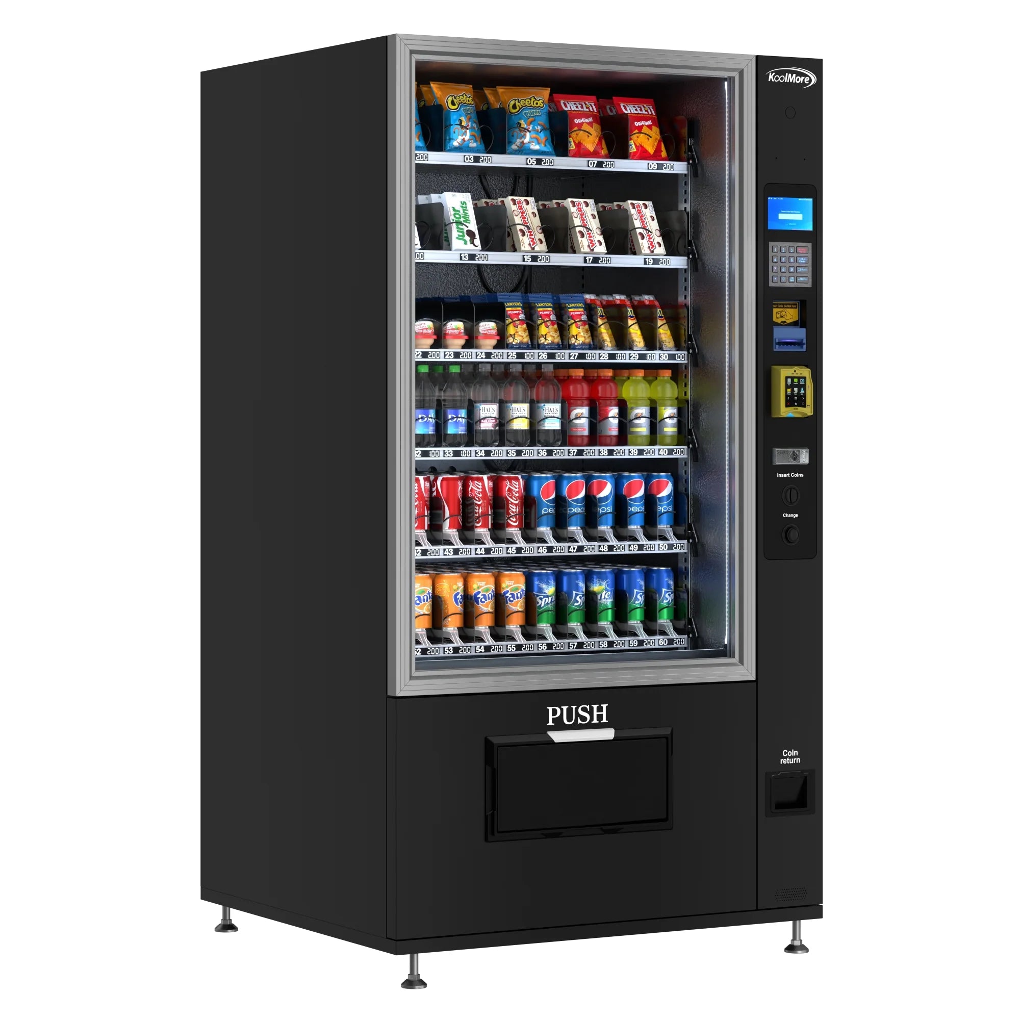 Koolmore 60 Slots Refrigerated Vending Machine w/ Coin/Bill Acceptor - Image 19