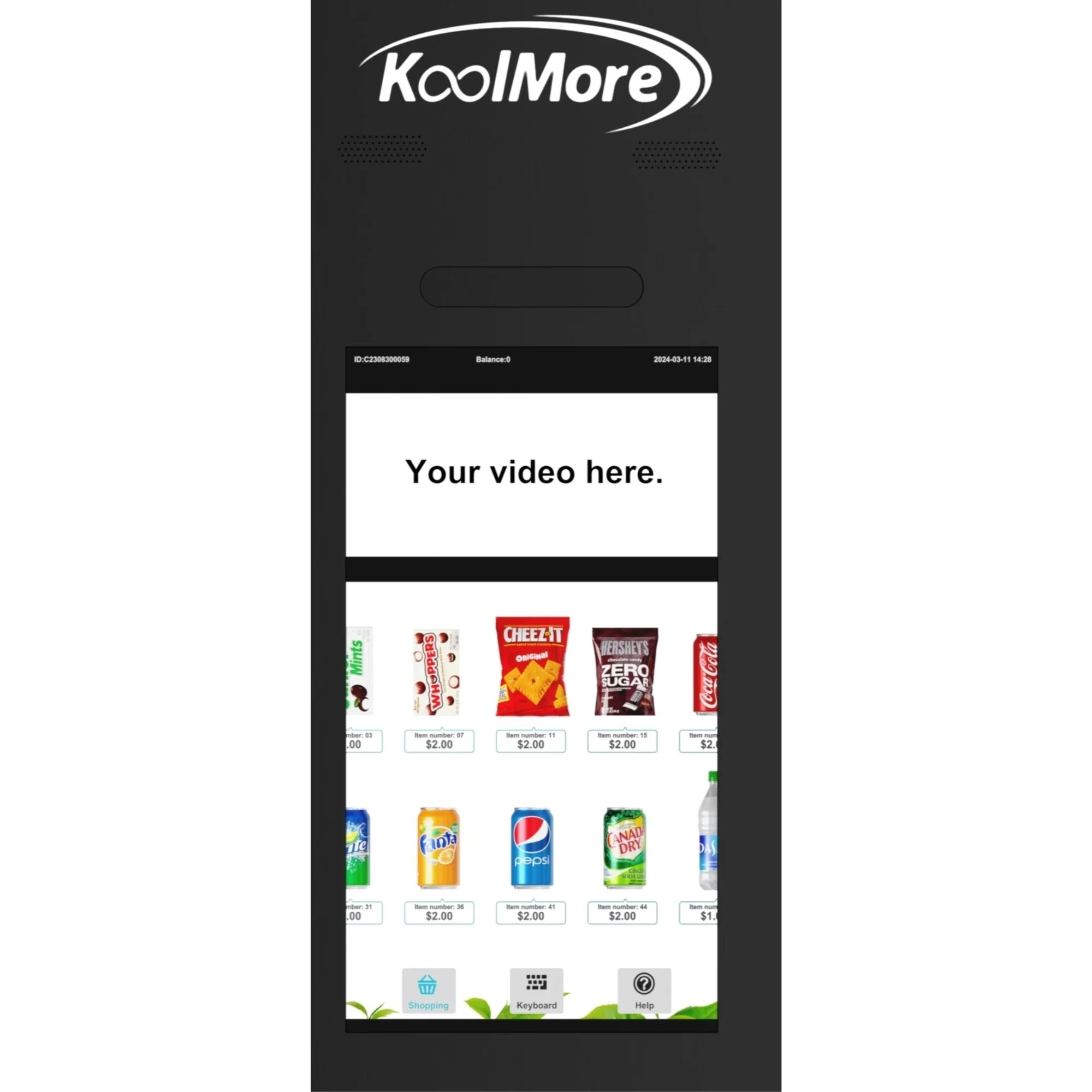 Koolmore KM-VMRT-50-BR | Touch Screen 60 Slots Refrigerated Vending Machine w/ Bill Acceptor - Image 12