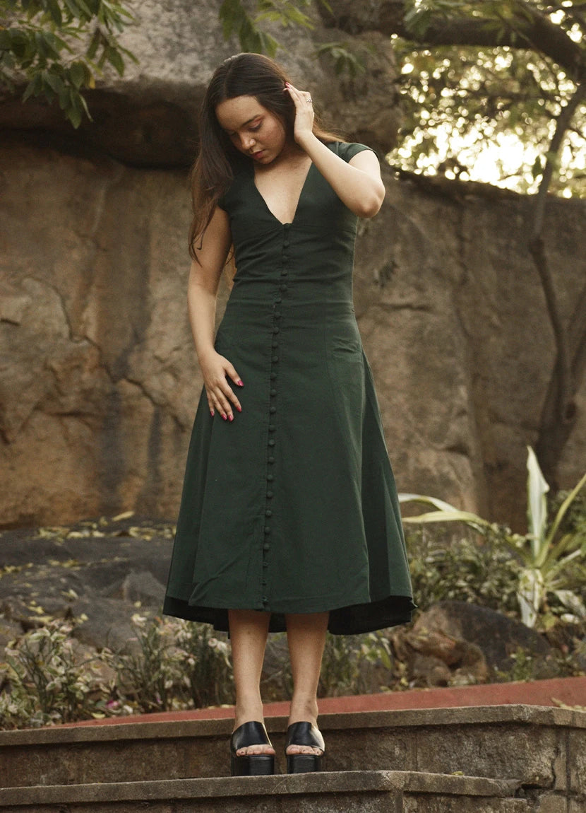Emerald Bloom Dress