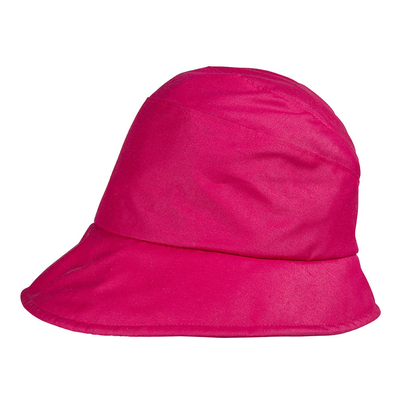 Pip -pink rain hat-light weight cloche hat, rollable – Bronteshop