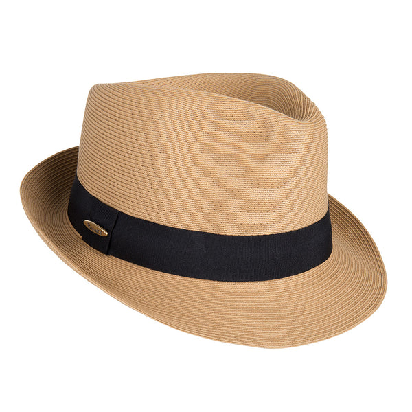 Jade-winter trilby hat for women, camel wool felt – Bronteshop