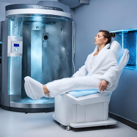 Cryotherapy Treatment on a Woman
