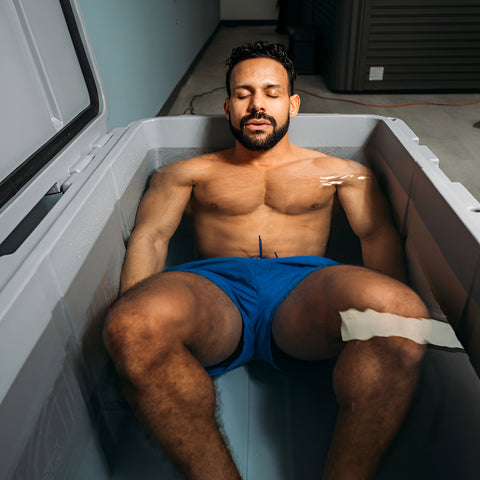 Man on a Tub After Sauna