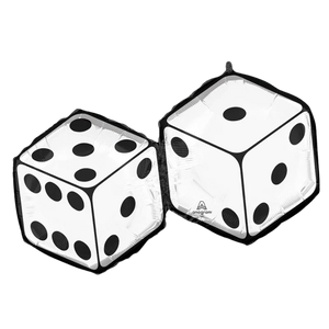 30" Anagram Feeling Lucky - Double Dice Foil Balloon -  Balloons2Go