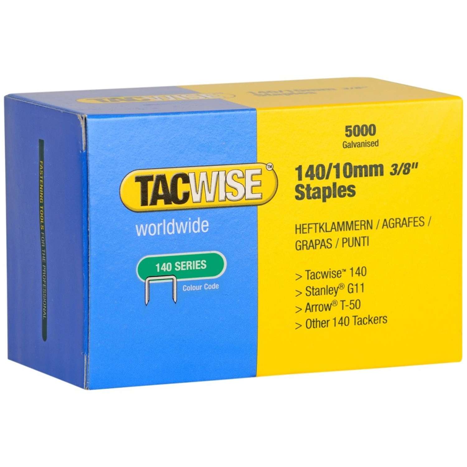 Tacwise klammer 140/10mm - 5000 stk