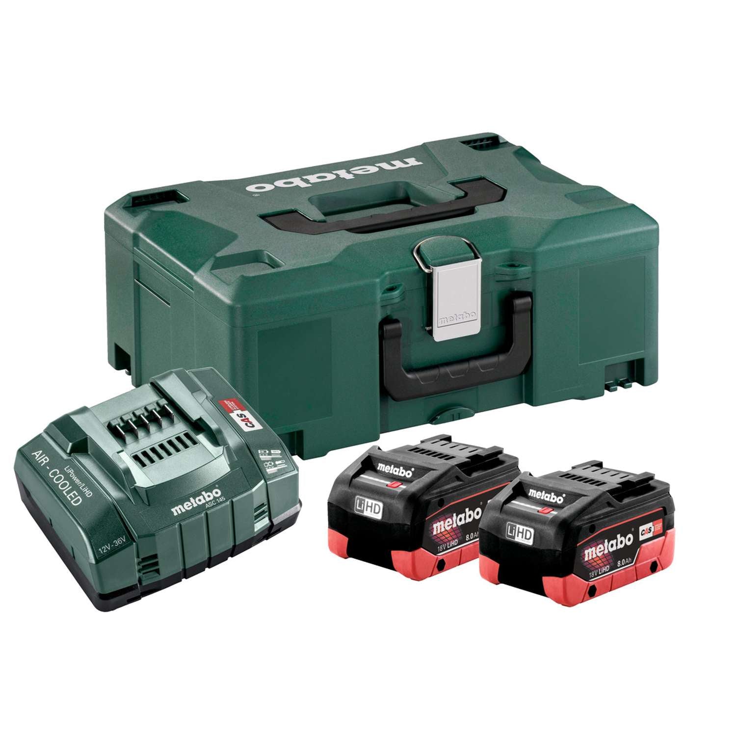 Billede af METABO Batterisæt BASIC-SET 18 2X8,0 LIHD ASC ULTRA + ML