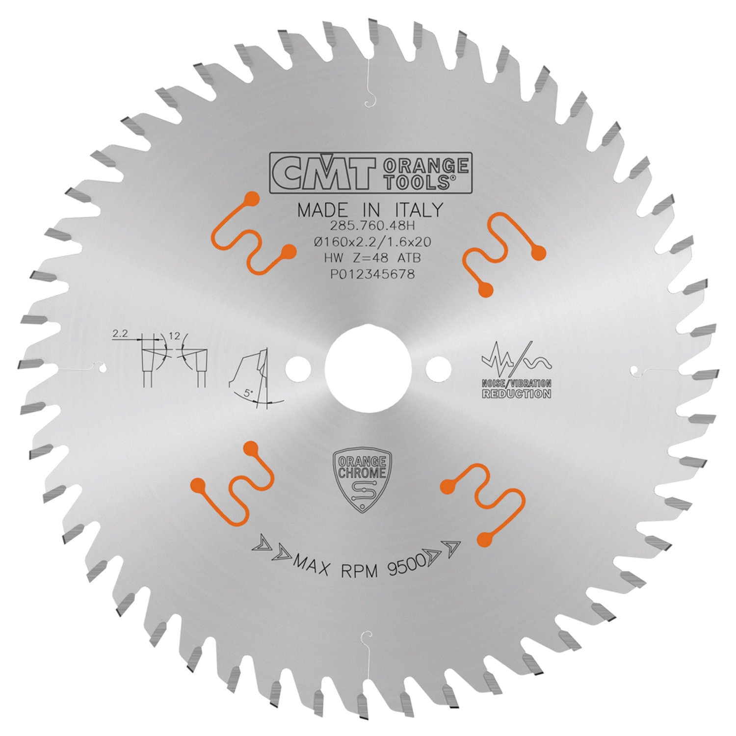 Billede af CMT Rundsavsklinge 160x2,2x20 Z48 W Chrom