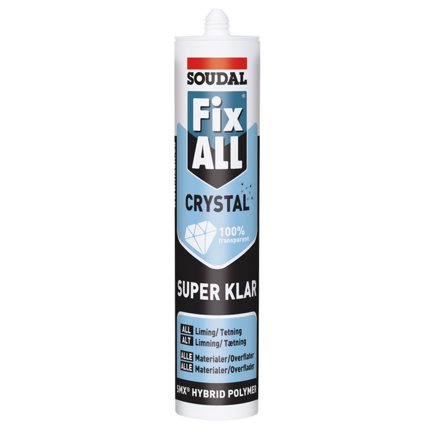 Billede af SOUDAL multifuge/klæber Fix ALL ® Crystal 290ml klar