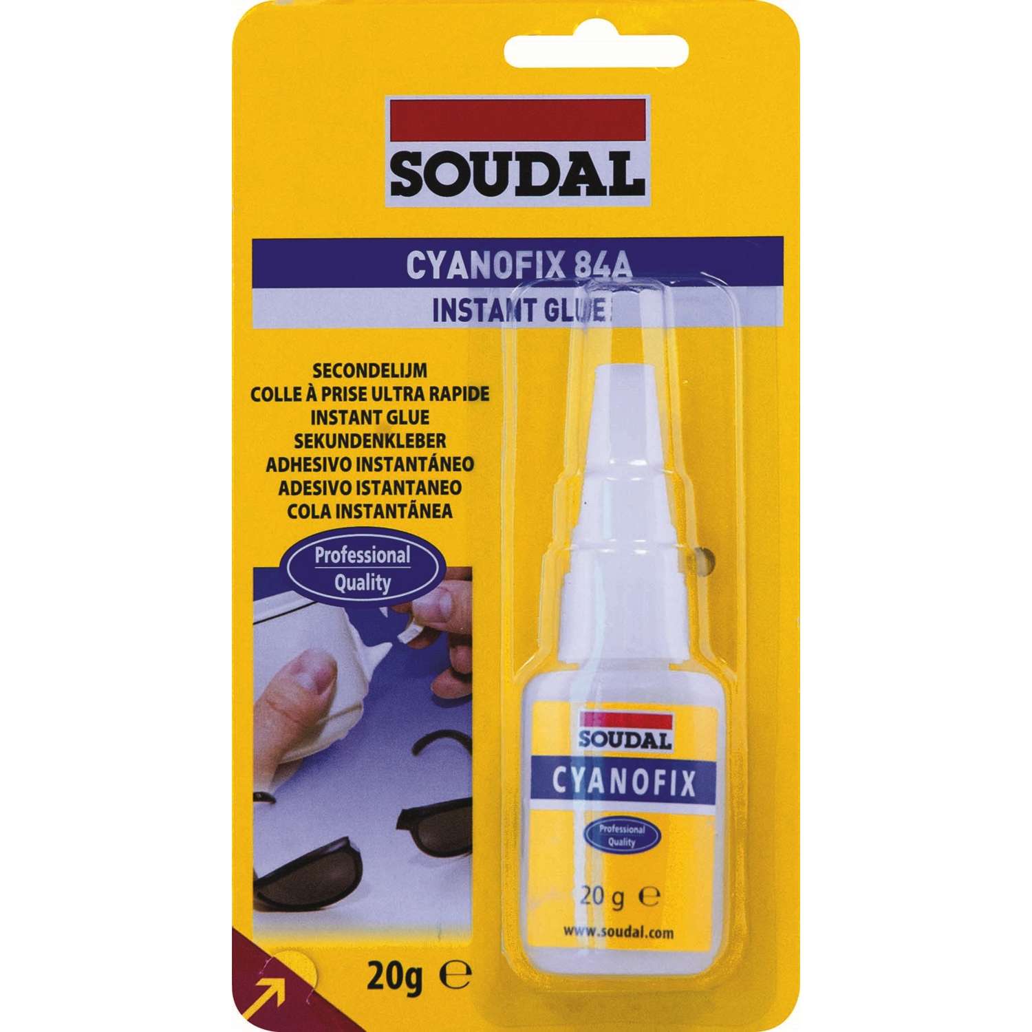 Billede af SOUDAL Sekundlim Cyanofix 84A 20g klar