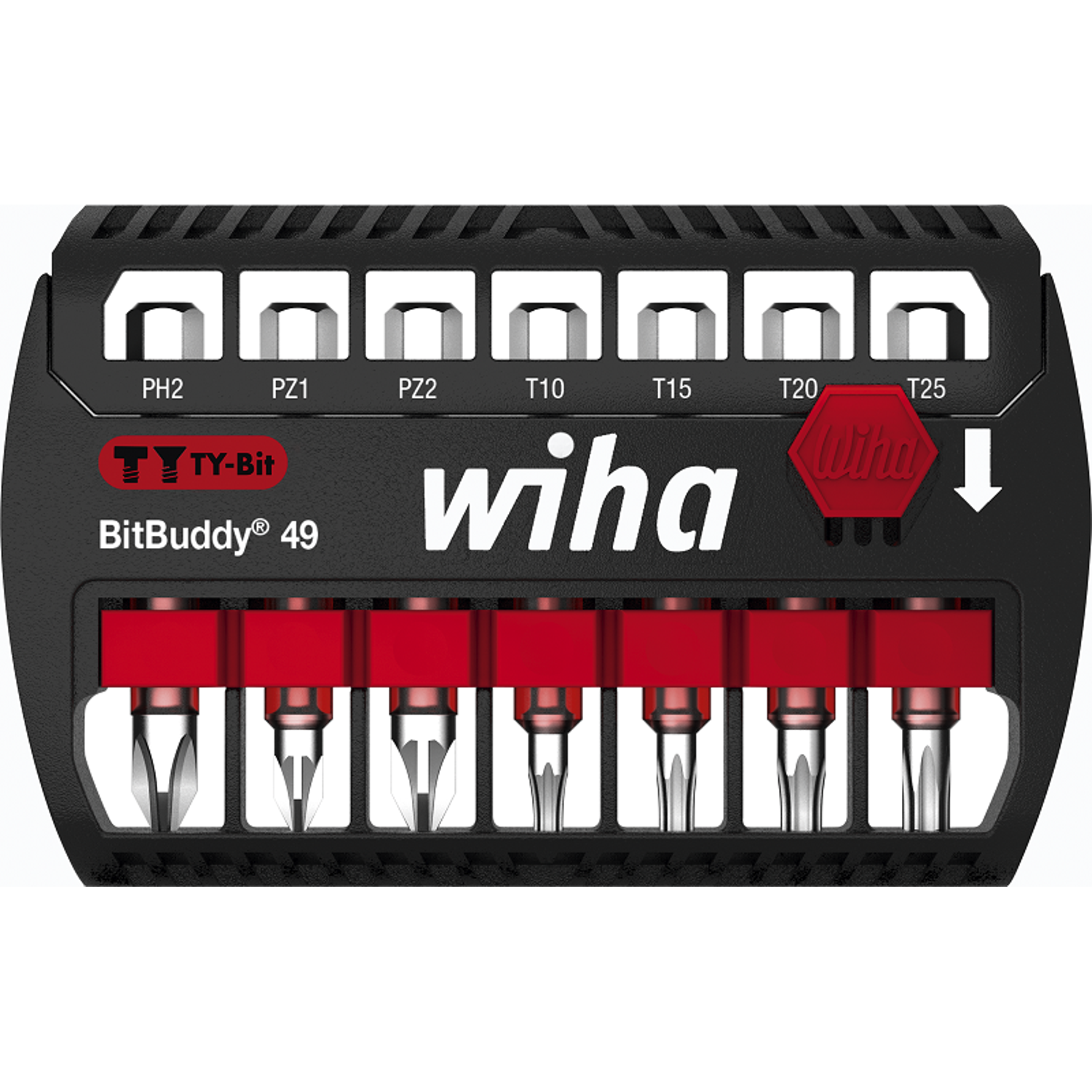 Wiha Bitsæt BitBuddy 49 mm 7 dele