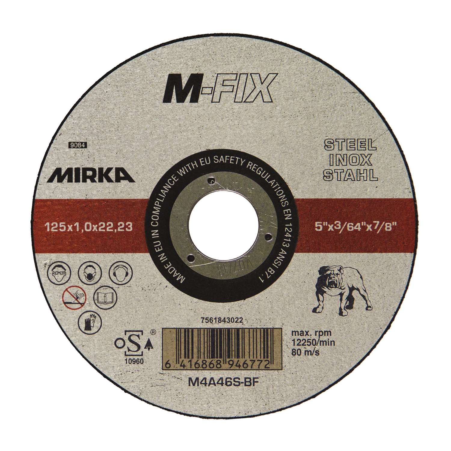 Billede af MIRKA Skæreskive, m-fix inox 1,0x125mm