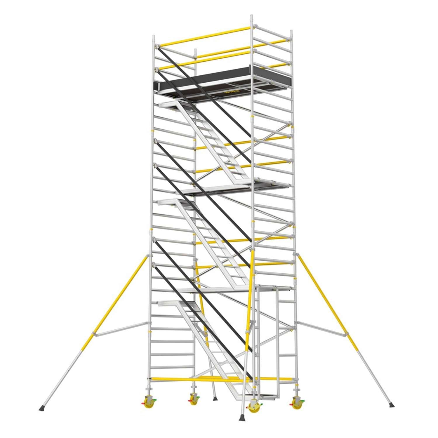 Se WIBE Trappestillads 1400 pk. 6,2m - 1 basispakke lav + 2 tilbygningspakker WST 1400-6,2 hos Toolster.dk