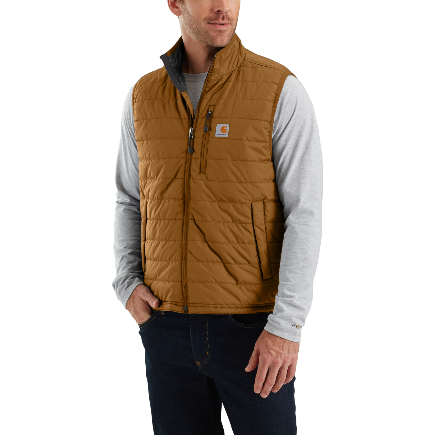 Se CARHARTT Vest Gilliam CARHARTT ® BROWN - L hos Toolster.dk