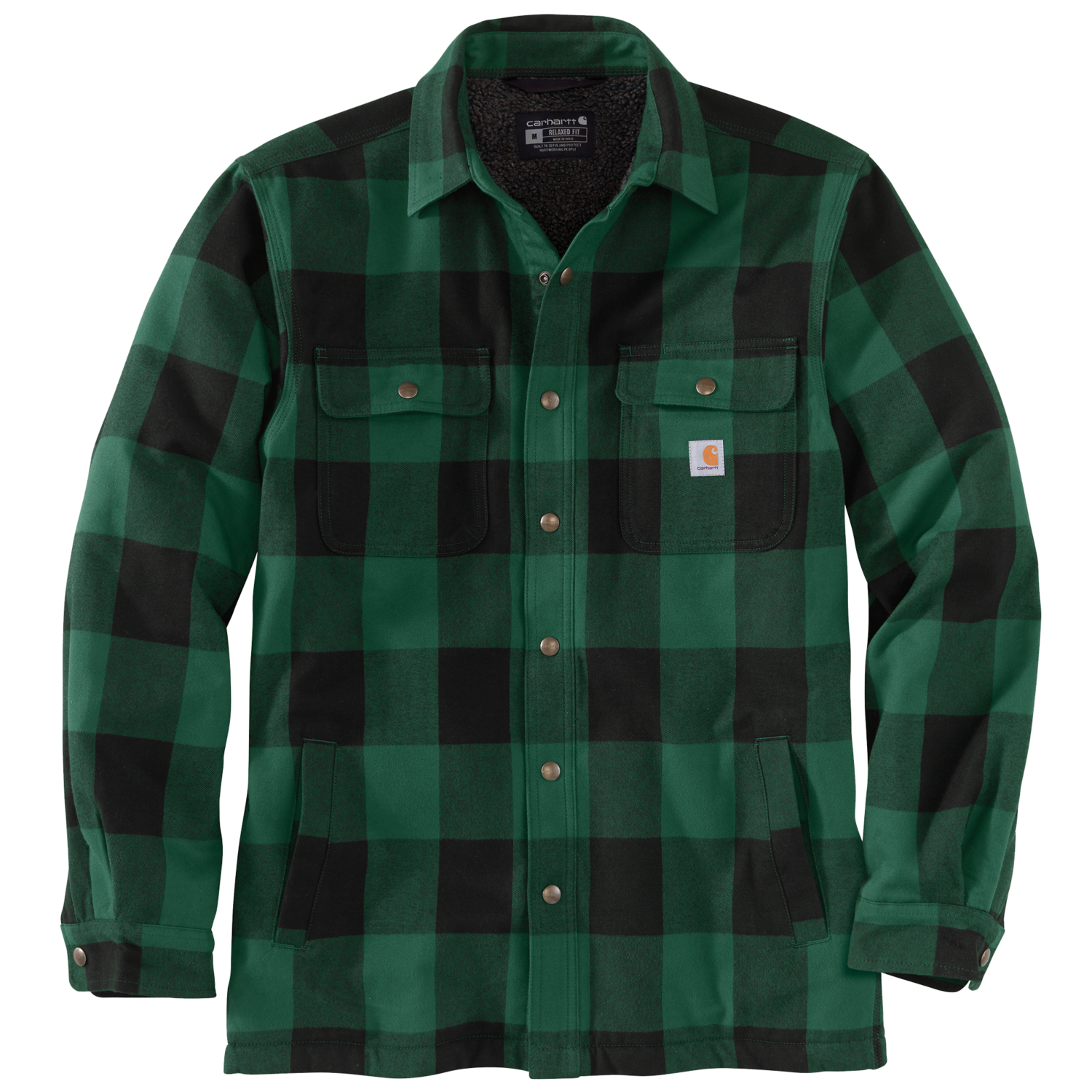 Se CARHARTT Skjorte Hubbard Sherpa Lined Shirt Jac North Woods - L hos Toolster.dk