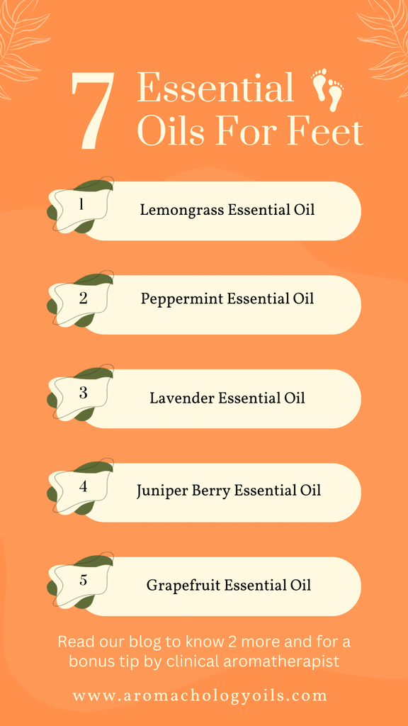 list of best essential oils for feet